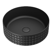 Omoikiri Akira BL Раковина чаша d40,5x12h см, из Natceramic, без перелива, цвет: черный 4972073