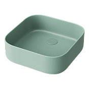 Omoikiri June MI Раковина чаша d38x12h см, из Natceramic, без перелива, цвет: мятный 4972076