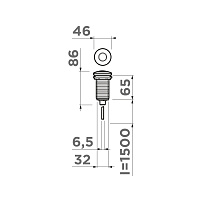 Omoikiri SW-01 C Пневматическая кнопка для измельчителя, цвет: хром 4996060