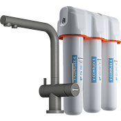 Omoikiri Смеситель для кухни с фильтром в комплекте, цвет: платина 4064.8028P