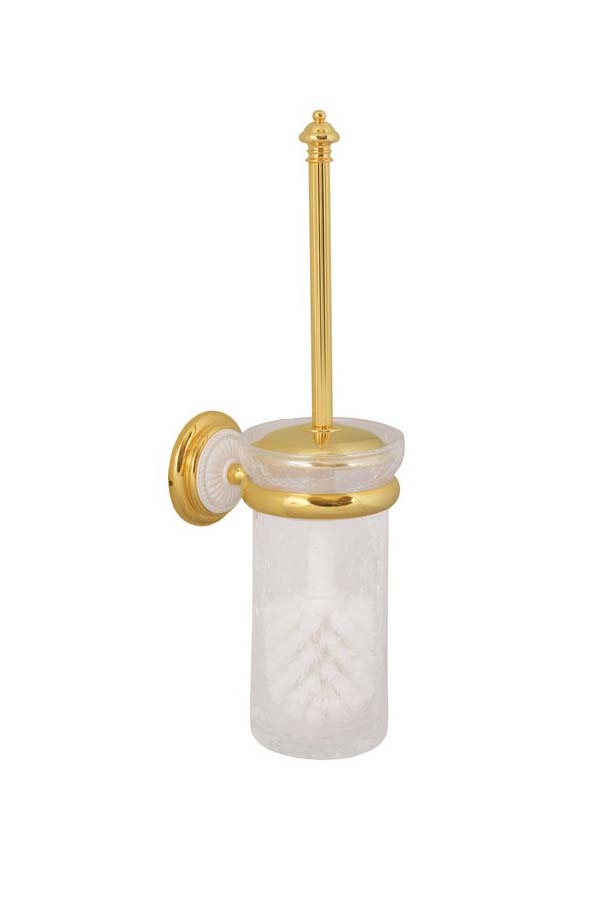 Boheme Palazzo Ершик для унитаза подвесной со стеклянной колбой, цвет: gold 10114