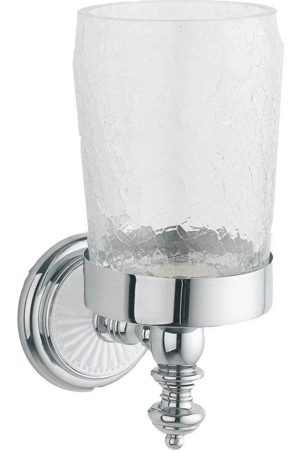 Boheme Vogue Стакан подвесной, стеклянный полупрозрачный, цвет: chrome 10134