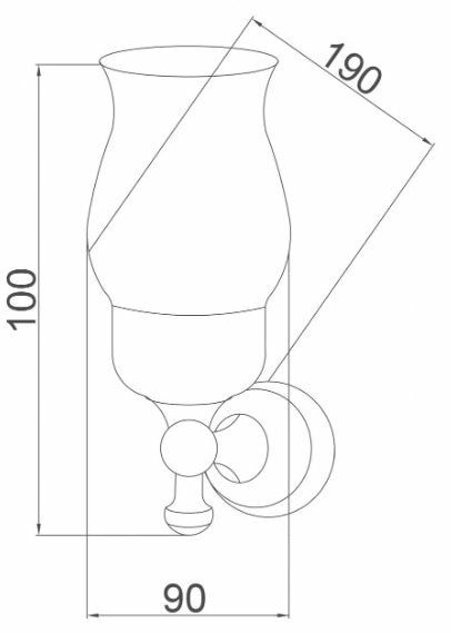Boheme Provanse Стакан подвесной, керамический, цвет: bronze 10804