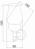 Boheme Provanse Стакан подвесной, керамический, цвет: bronze 10804