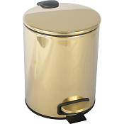 Boheme Uno Ведро с крышкой напольное, 5 литров, цвет: gold 10426-G