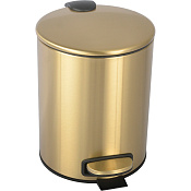 Boheme Uno Ведро с крышкой напольное, 5 литров, цвет: matt gold 10426-MG