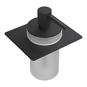 Boheme Space Дозатор для жидкого мыла, встраиваемый, стеклянная колба, цвет: black 10966-B-DISP