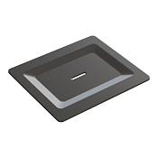 Boheme Space Мыльница с латунной чашей, накладная, цвет: gun metall 10966-GM-SOAP