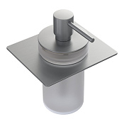 Boheme Space Дозатор для жидкого мыла, встраиваемый, стеклянная колба, цвет: nickel brush 10966-NB-DISP