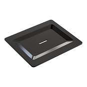 Boheme Space Мыльница с латунной чашей, накладная, цвет: shiny gun metall 10966-SGM-SOAP