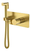 Boheme Stick Diamond Гигиенический душ со смесителем и встраив. частью, цвет: matt gold 127-MG