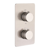 Boheme Cell Смеситель термостатический встраиваемый, 3 потреб., с внут. частью, цвет: nickel brush 134-3-NB
