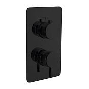 Boheme Cell Смеситель термостатический встраиваемый, 2 потребителя, с внутренней частью, цвет: black 135-2-B