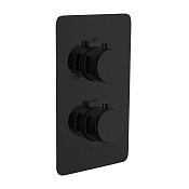 Boheme Cell Смеситель термостатический встраиваемый, на 2 потребителя, с внутр. частью, цвет: black 134-2-B