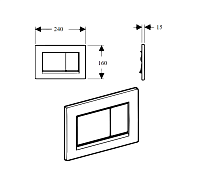 Boheme Кнопка смыва для инсталляции, пластик, цвет: gold 655