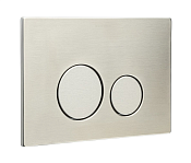 Boheme Кнопка смыва для инсталляции, 2 режима, нержавеющая сталь, цвет: nickel brush 649-NB