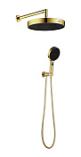 Boheme Cell Душевой комплект без смесителя - верхний душ, ручной душ, держатель, шланг, цвет: gold 427-G