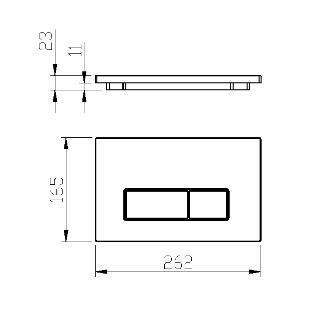 Boheme Кнопка смыва для инсталляции, нержавеющая сталь, цвет: black 669-B