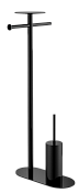 Boheme Venturo Стойка напольная - ершик, держатель бумаги, полочка, цвет: black 10953-B