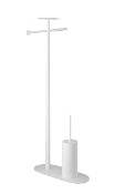 Boheme Venturo Стойка напольная - ершик, держатель бумаги, полочка, цвет: white 10953-W