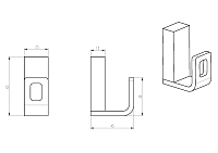 Boheme Q Крючок для полотенец, подвесной, цвет: bronze 10946-BR