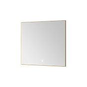 Boheme Modern Зеркало 80x70h см в металлической раме, с подсветкой и сенсором, цвет: gold 543-080-G