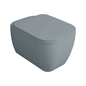 Simas Henges Унитаз подвесной 38х55 см, безободковый, без крышки-сидения. цвет: cemento matt HE18 cemento matt