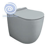 Simas Vignoni Унитаз приставной 36,5х56 см, безободковый, без крышки-сидения. цвет: tela matt VI01VERT tela matt