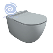 Simas Vignoni Унитаз подвесной 36,5х56 см, безободковый, без крышки-сидения. цвет: tela matt VI18VERT tela matt