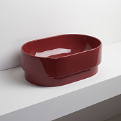 Simas Po-Mo Раковина чаша 56х37 см, без перелива. цвет: rubino PO02 RUBINO