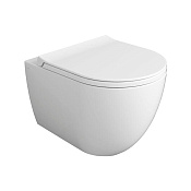 Simas Vignoni Унитаз подвесной 37х48 см, безободковый, без крышки-сидения. цвет: bianco matt VI28 bianco matt