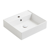 Simas Agile Раковина подвесная 51х46 см, с переливом, c 1 отверстием под смеситель, цвет: белый мат. AG51 bi matt*1