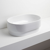 Simas Po-Mo Раковина чаша 56х37 см, без перелива. цвет: белый глянцевый PO02bi