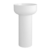 Simas Balloon Пьедестал для раковины 27,5х27,5 см, без крепления и шланг-гофры. цвет: белый глянц. CN301bi