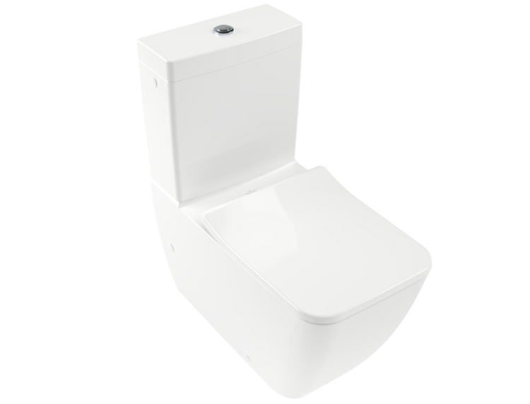 Villeroy & Boch Venticello Чаша для унитаза моноблок безобод 37,5x70, цвет: Альпийский белый глянц. 4612R001