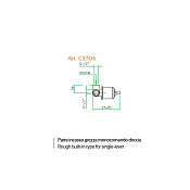 Nicolazzi Встраиваемая часть однокомандного смесителя для душа C3706