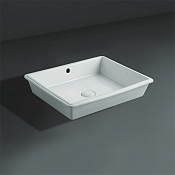 Simas Top e lavabi d'Arredo Раковина под столешницу 53,5х42,5 см, с переливом, цвет: белый глянцевый S59