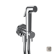 Almar Shut Off Гигиенический душ: шланг и вывод с держателем, только хол. вода, цвет: nickel brushed E136003.NB