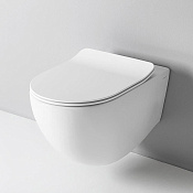 ArtCeram File 2.0 Унитаз подвесной 37x52 см, смыв торнадо, покрытие Saniglaze, цвет: matt white FLV006 05 00