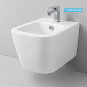 ArtCeram A16 Биде подвесное 36x52 см, 1 отв, с переливом, покрытие Saniglaze, цвет: glossy white ASB004 01 00