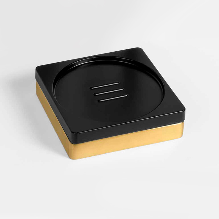 Colombo MiniQ Мыльница настольная, цвет: PVD matt gold B5040.OM-RNE