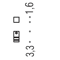 Colombo MiniQ Крючок, цвет: PVD matt graphite CD127.GM