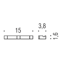 Colombo MiniQ Крючок тройной, цвет: matt black CD137.NM