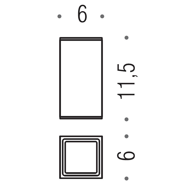 Colombo MiniQ Стакан для зубных щеток настольный, латунный, цвет: stainless steel B1643.HPS1
