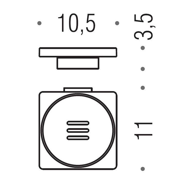 Colombo MiniQ Мыльница подвесная, цвет: chrome B5001.CR-RNE