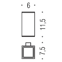 Colombo MiniQ Стакан подвесной, цвет: chrome B5002.CR