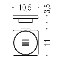 Colombo MiniQ Мыльница с композитной чашей, подвесная, цвет: stainless steel B5001.HPS1-RNE