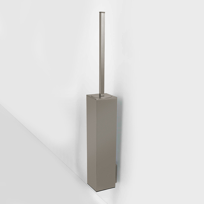 Colombo MiniQ Ершик для унитаза подвесной с латунной колбой, цвет: stainless steel B5007.HPS1