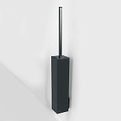 Colombo MiniQ Ершик для унитаза, с латунной колбой, подвесной, цвет: PVD matt graphite B5007.GM