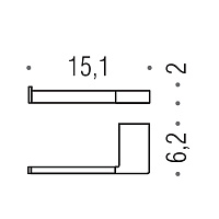 Colombo MiniQ Держатель для SX, цвет: matt black B5008S.NM